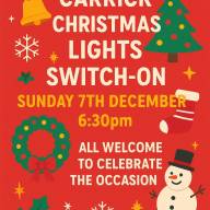 Christmas Lights to be turned on Sunday 7th December 