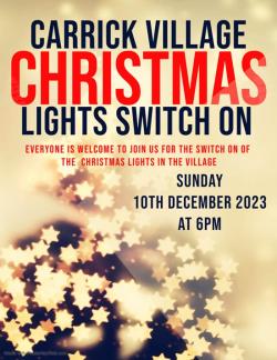 Christmas Lights to be turned on this Sunday 