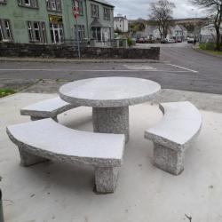 New Granite table and benches in Carrick