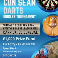 2026 Con Sean Darts Tournament Carrick 