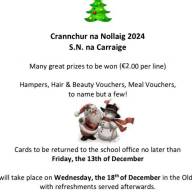 Scoil Naisiunta Na Carraige Christmas Draw